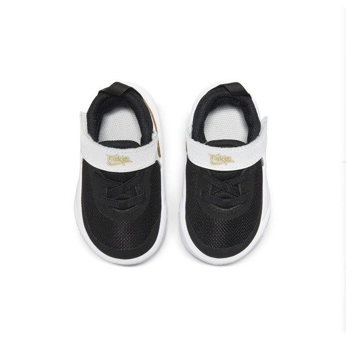 Nike Team Hustle D10 'Noir Blanc Or Métallisé' CW6737-002 Bébé