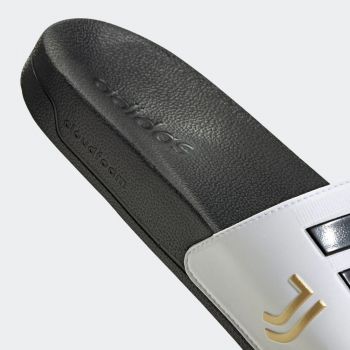ADILETTE SHOWER SLIDES Cloud White / Core Black / Matte Gold