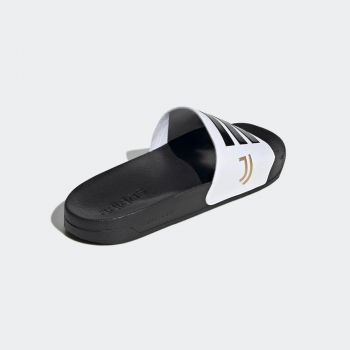 ADILETTE SHOWER SLIDES Cloud White / Core Black / Matte Gold