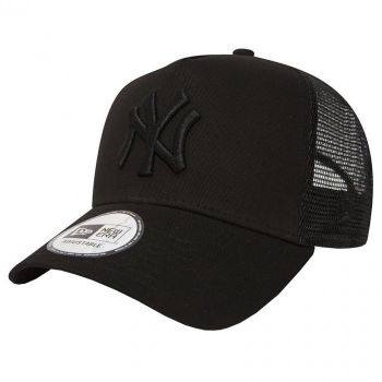 New York Yankees New Era Clean Trucker Cap Black